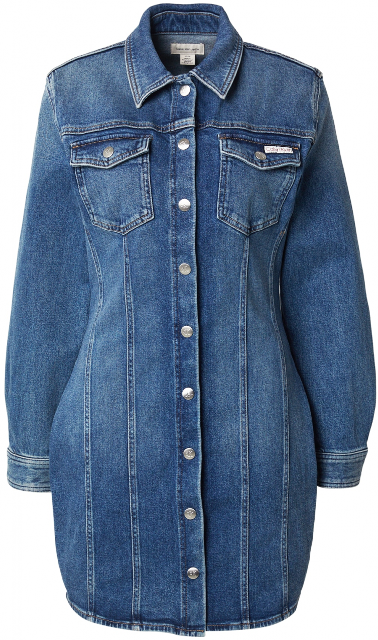 Calvin Klein Jeans Šaty  modrá denim