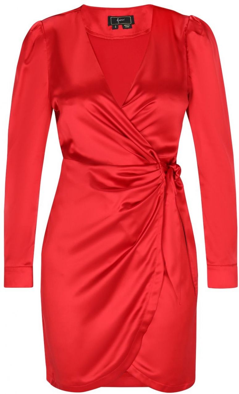 faina Kokteilové šaty  červená