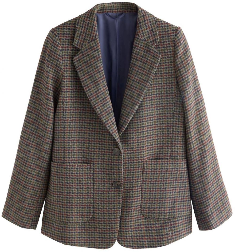 Next Blejzer  námornícka modrá / hnedá / zelená / červená