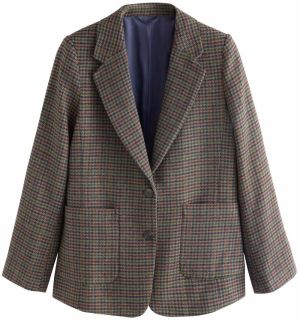 Next Blejzer  námornícka modrá / hnedá / zelená / červená