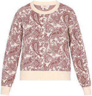 usha FESTIVAL Sveter 'Festival'  čokoládová / tmavošedá / biela ako vlna