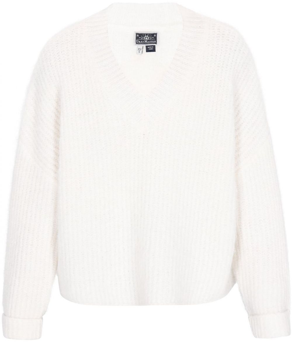 DreiMaster Maritim Sveter 'Maritime'  šedobiela