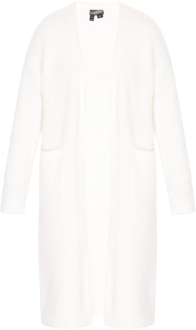 DreiMaster Vintage Pletený kabát  šedobiela