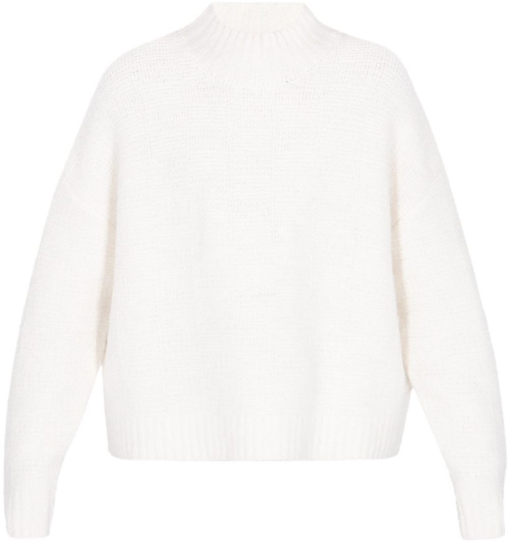 usha WHITE LABEL Oversize sveter  šedobiela