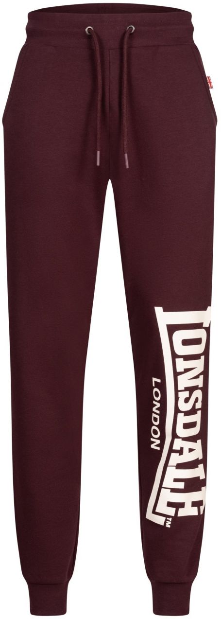 LONSDALE Nohavice  tmavočervená