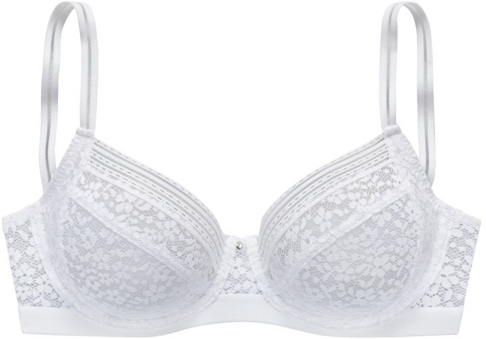 NUANCE Podprsenka  šedobiela