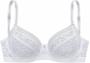 NUANCE Podprsenka  šedobiela