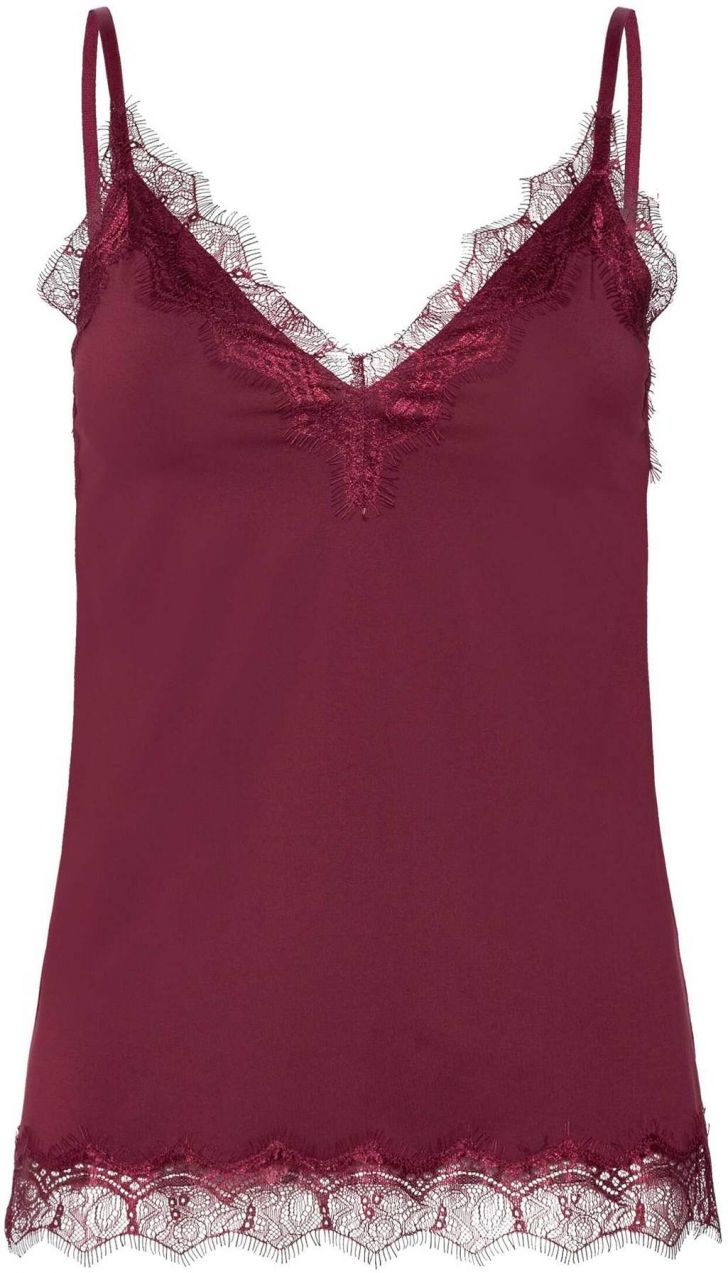 rosemunde Top  tmavočervená