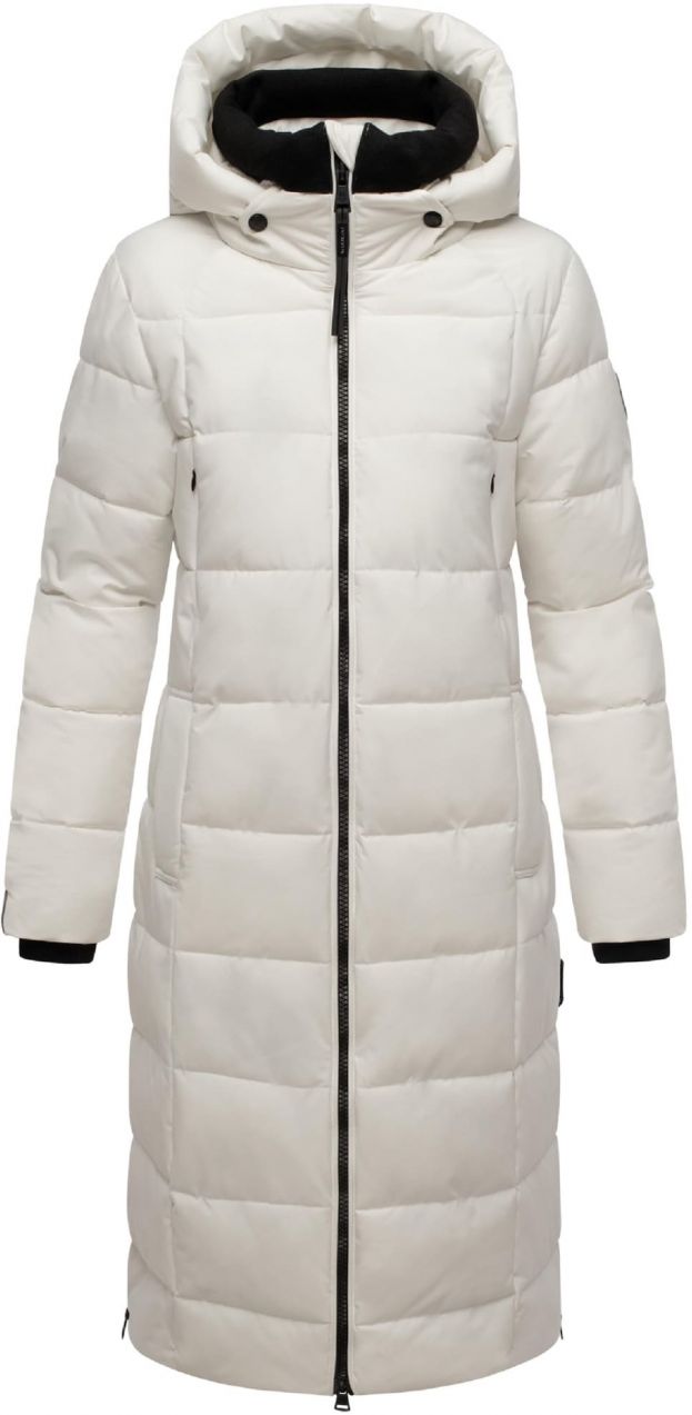 MARIKOO Zimný kabát 'Lanitaa XVI'  šedobiela