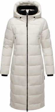 MARIKOO Zimný kabát 'Lanitaa XVI'  šedobiela