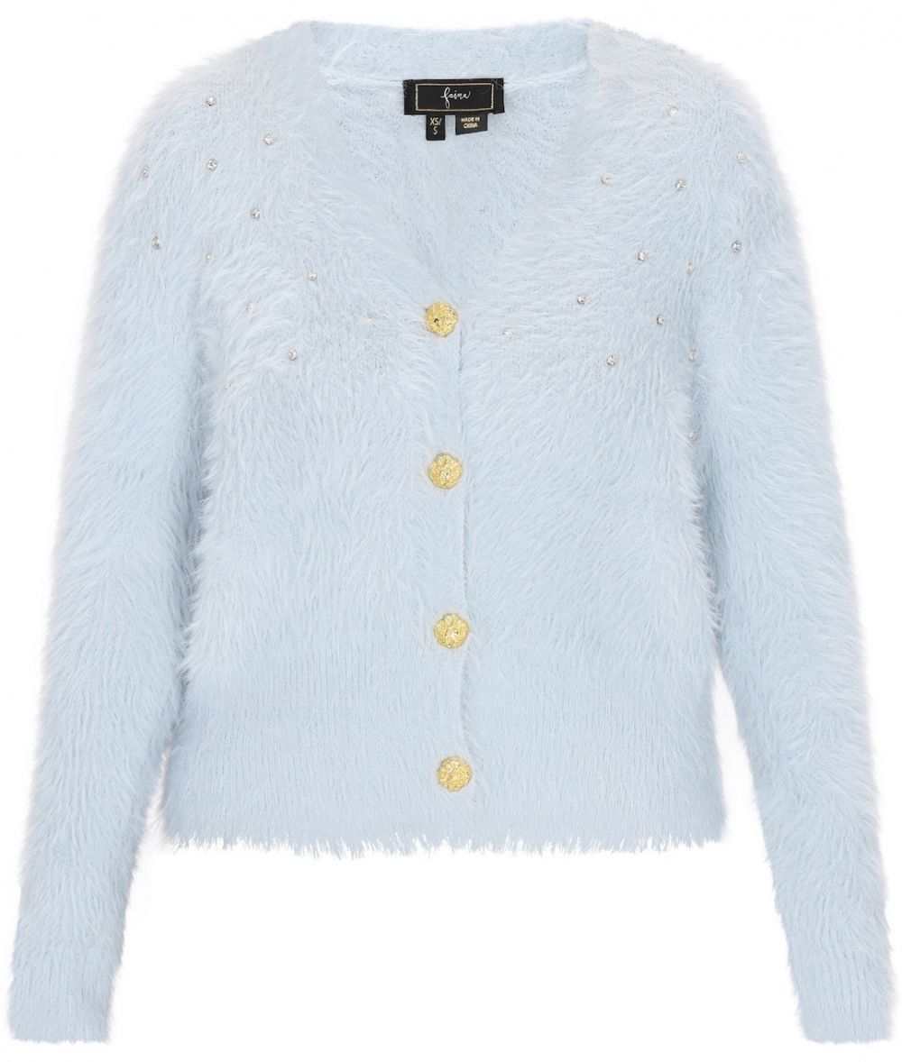 faina Kardigán 'Fashion Look'  svetlomodrá