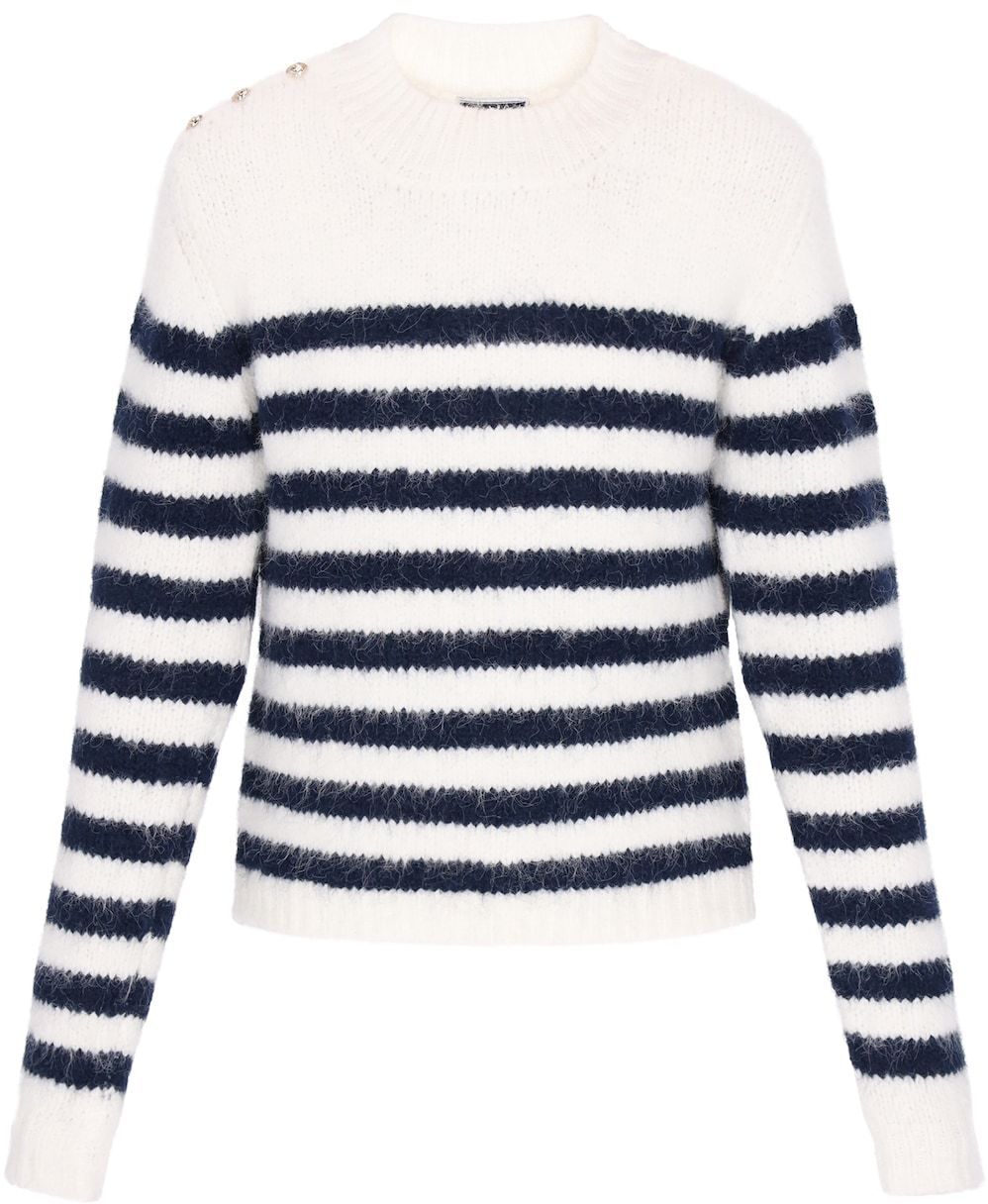 DreiMaster Maritim Sveter 'Maritime'  modrá / zlatá / biela
