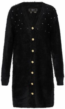 faina Pletený kabát  čierna