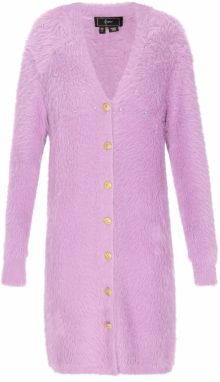 faina Pletený kabát  slivková