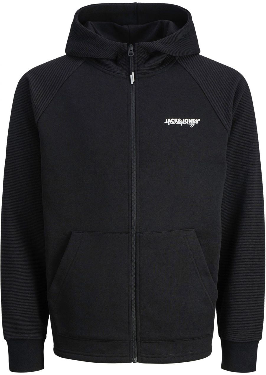 JACK & JONES Tepláková bunda 'Thatcher'  čierna