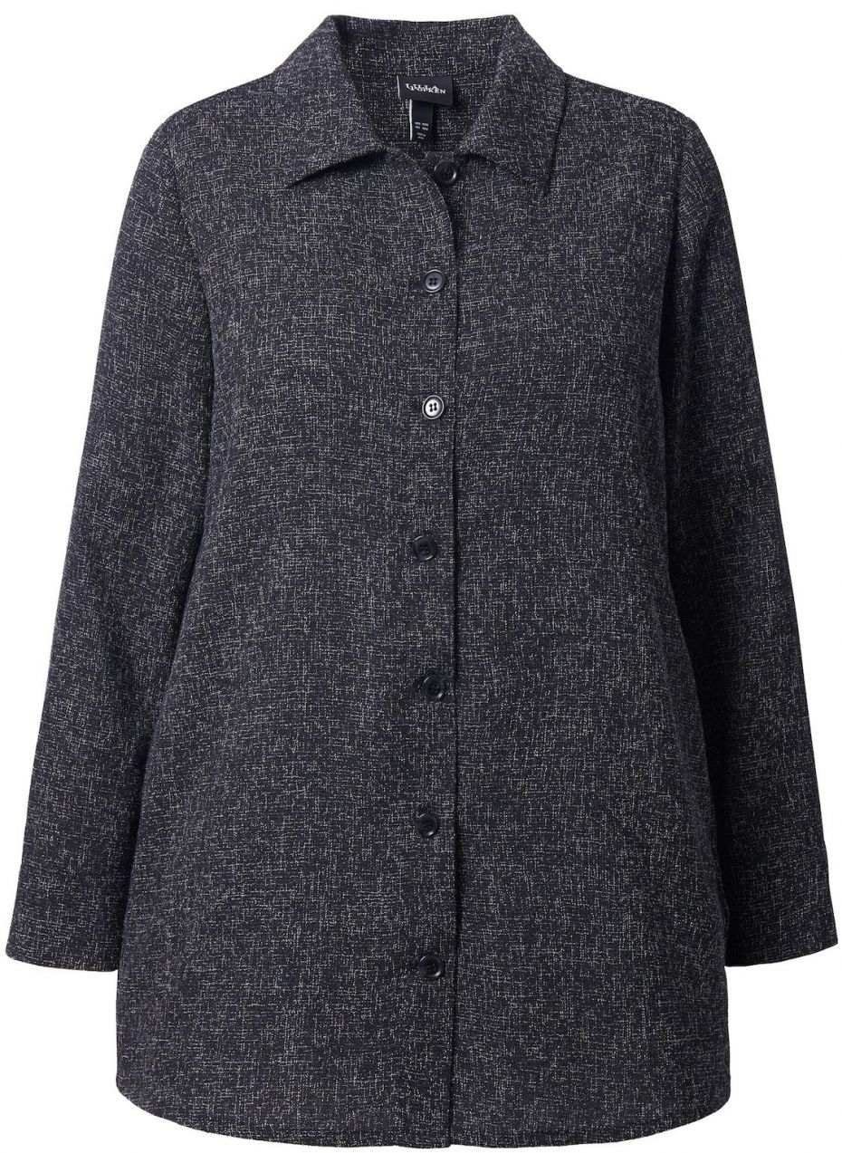 Ulla Popken Blúzka  čierna melírovaná