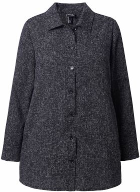 Ulla Popken Blúzka  čierna melírovaná