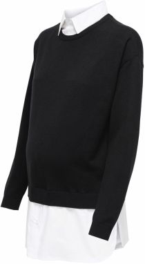 Only Maternity Sveter 'OLMPayson'  čierna / biela