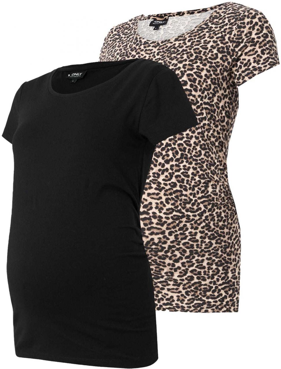 Only Maternity Tričko 'OLMLOVELY'  svetlobéžová / hnedá / svetlosivá / čierna