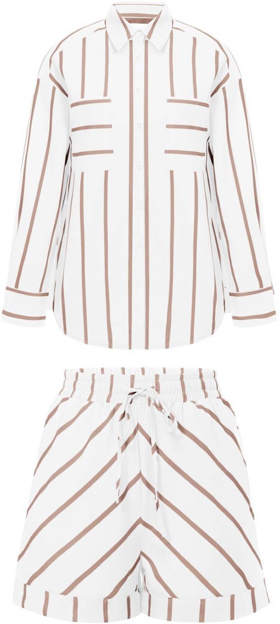 Imily Bela Kraťasy  olivová / biela