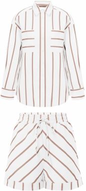 Imily Bela Kraťasy  olivová / biela