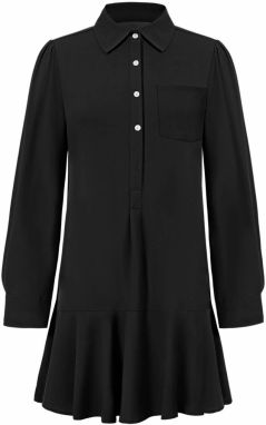 Imily Bela Košeľové šaty  čierna