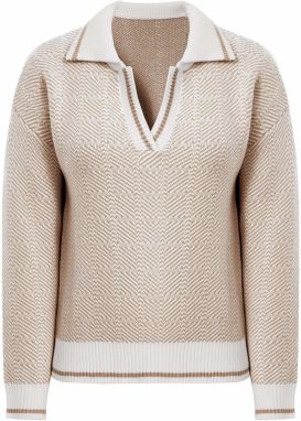 Imily Bela Sveter  béžová / biela