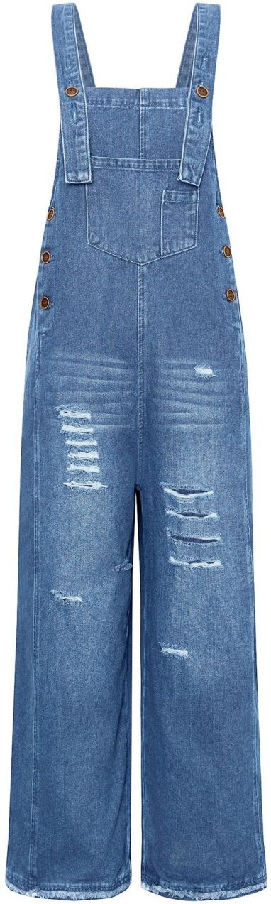 Imily Bela Rifle na traky  modrá denim