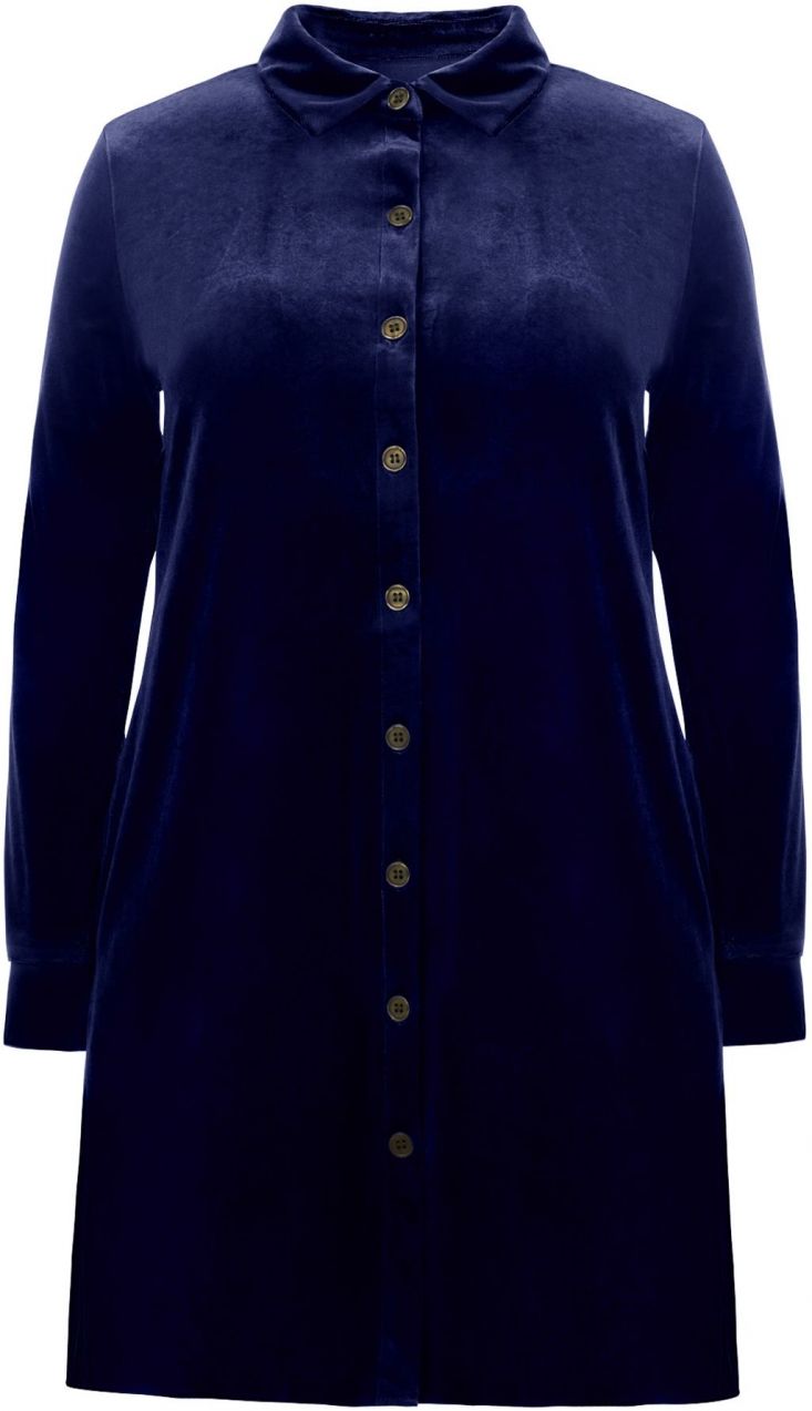 Imily Bela Košeľové šaty  tmavomodrá