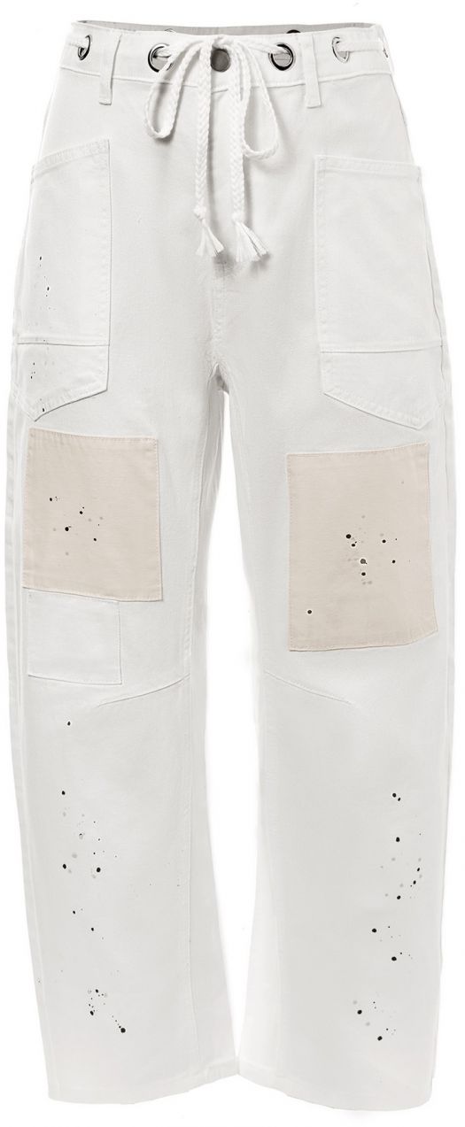 Imily Bela Džínsy  biely denim