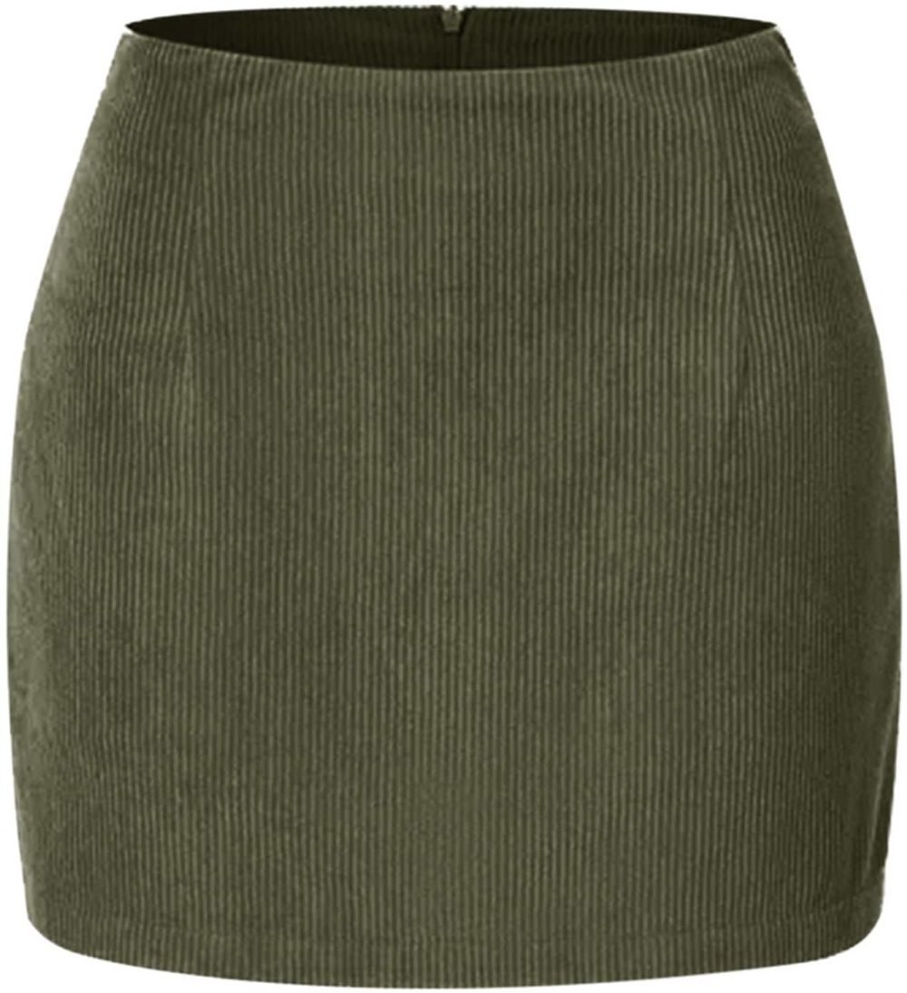 Imily Bela Sukňa  olivová