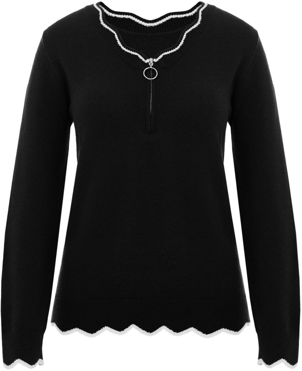 Imily Bela Sveter  čierna / biela