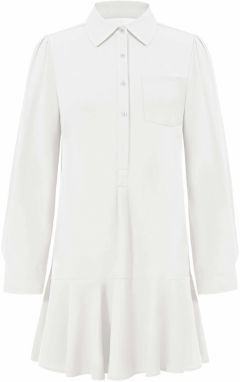 Imily Bela Košeľové šaty  biela