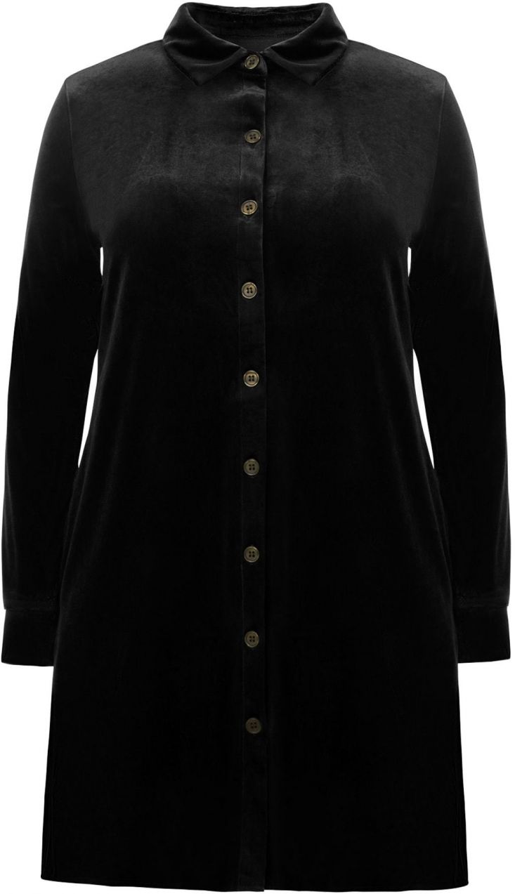 Imily Bela Košeľové šaty  čierna