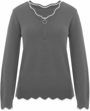 Imily Bela Sveter  sivá / biela