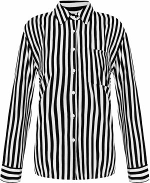 Imily Bela Blúzka  čierna / biela