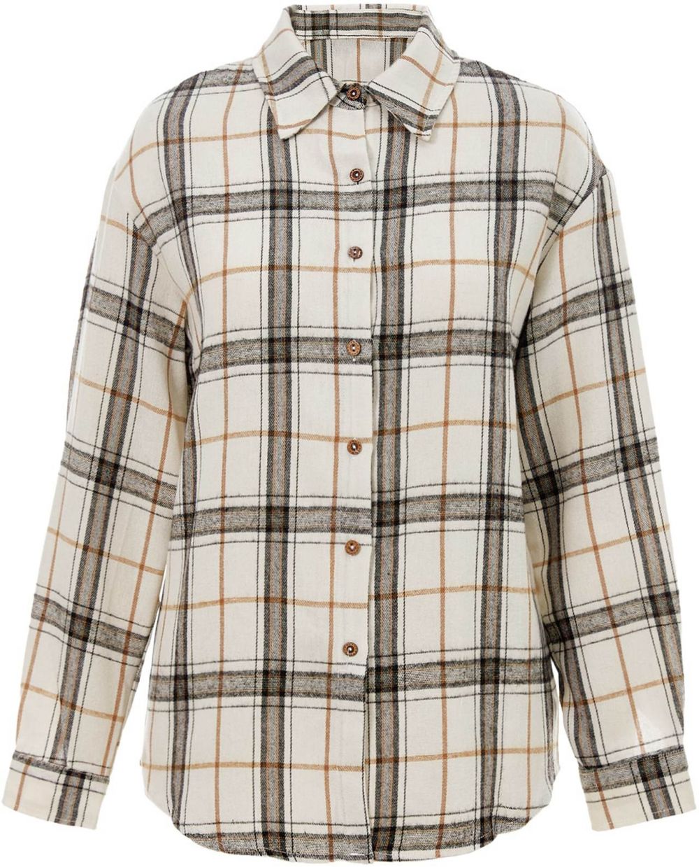 Imily Bela Blúzka  krémová / hnedá / čierna