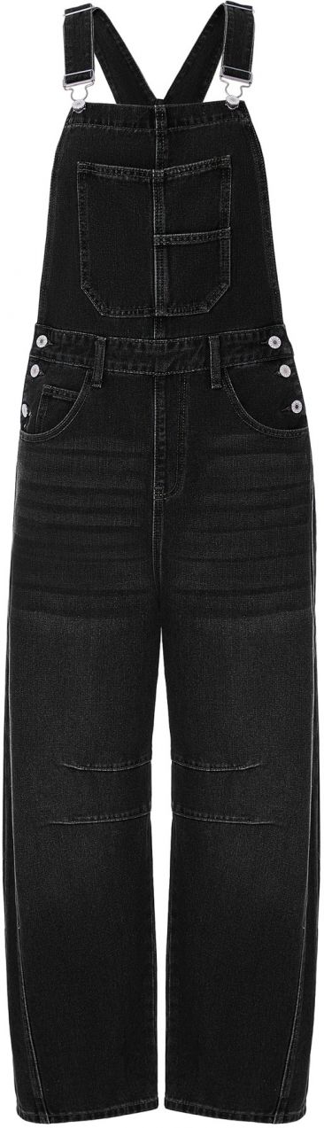 Imily Bela Rifle na traky  čierny denim