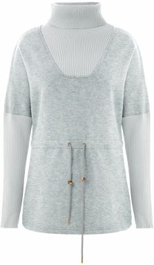 Imily Bela Mikina  svetlosivá / sivá melírovaná