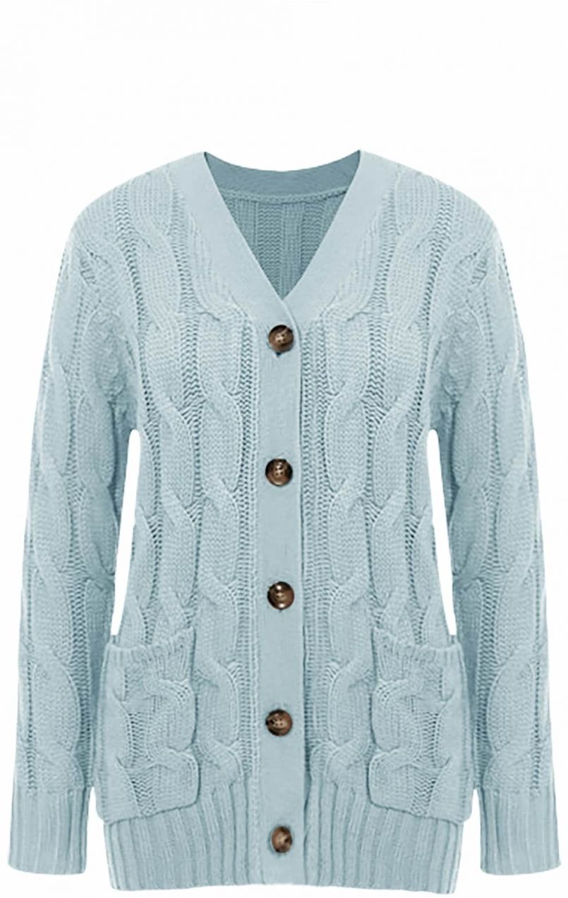 Imily Bela Kardigán  pastelovo modrá