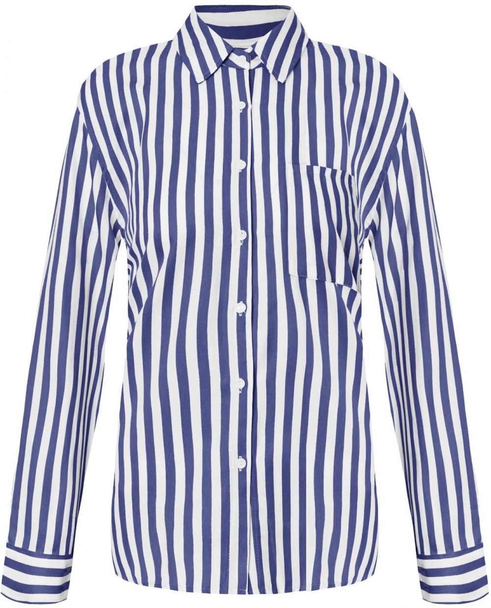 Imily Bela Blúzka  modrá / biela