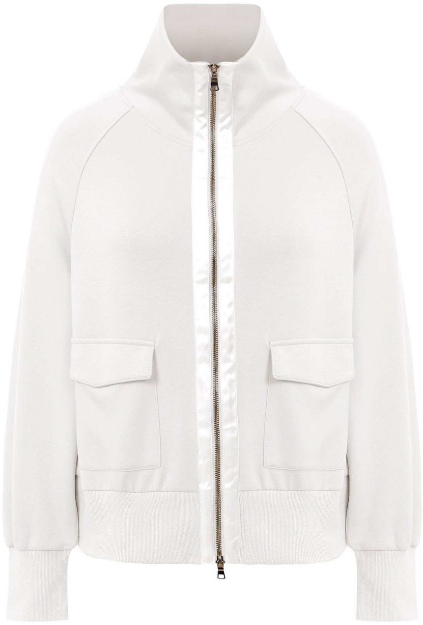 Imily Bela Tepláková bunda  biela / šedobiela