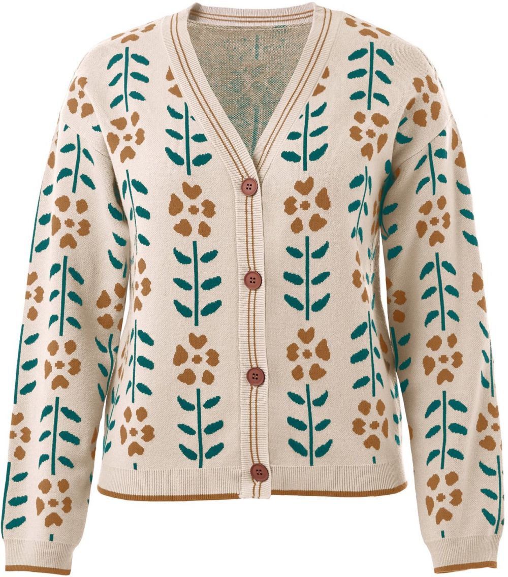 Imily Bela Kardigán  béžová / hnedá / petrolejová