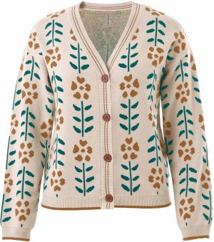 Imily Bela Kardigán  béžová / hnedá / petrolejová