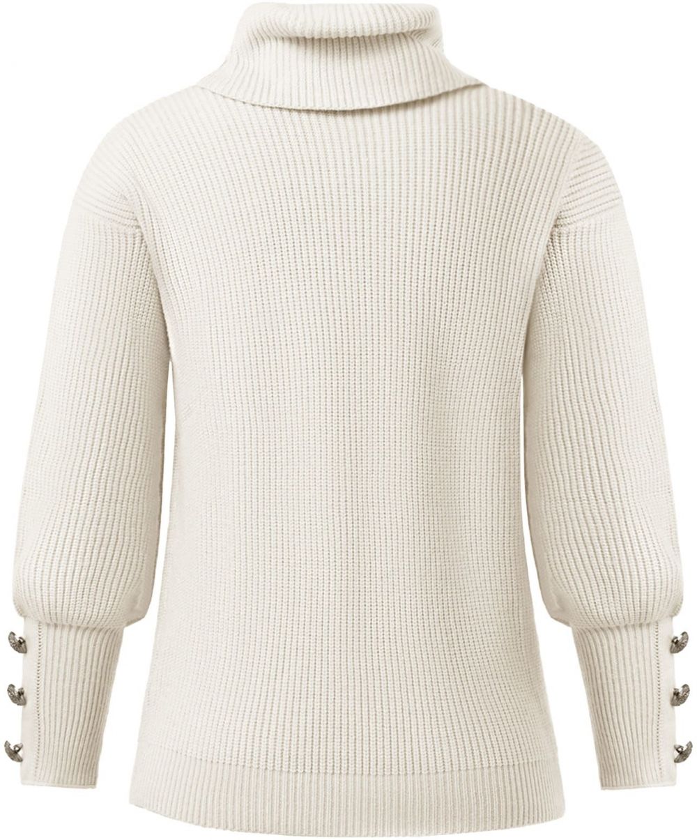 Imily Bela Sveter  šedobiela