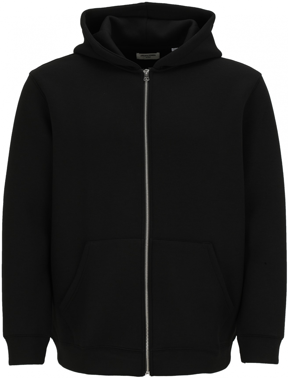 Jack & Jones Plus Tepláková bunda  čierna