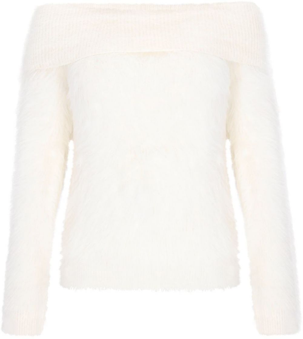 faina Sveter  biela ako vlna