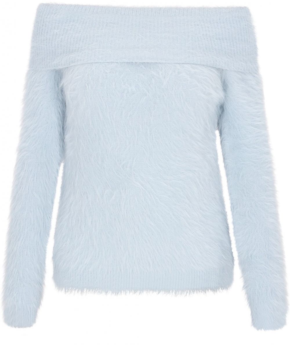 faina Sveter  pastelovo modrá