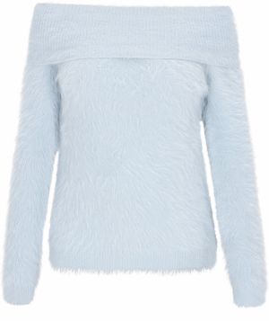 faina Sveter  pastelovo modrá