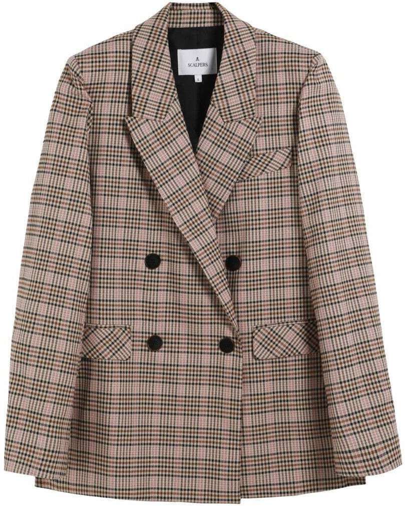 Scalpers Blejzer  béžová / tmavosivá / ružová / ružová